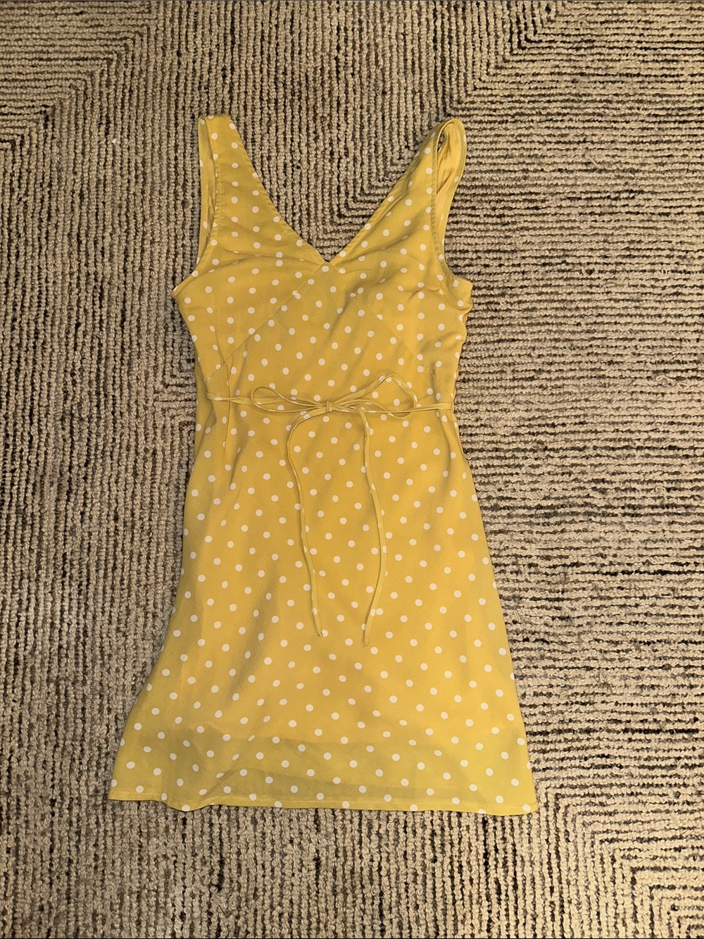 Princess Polly Yellow Polka Dot V-Neck Sundress - Picture 2 of 2